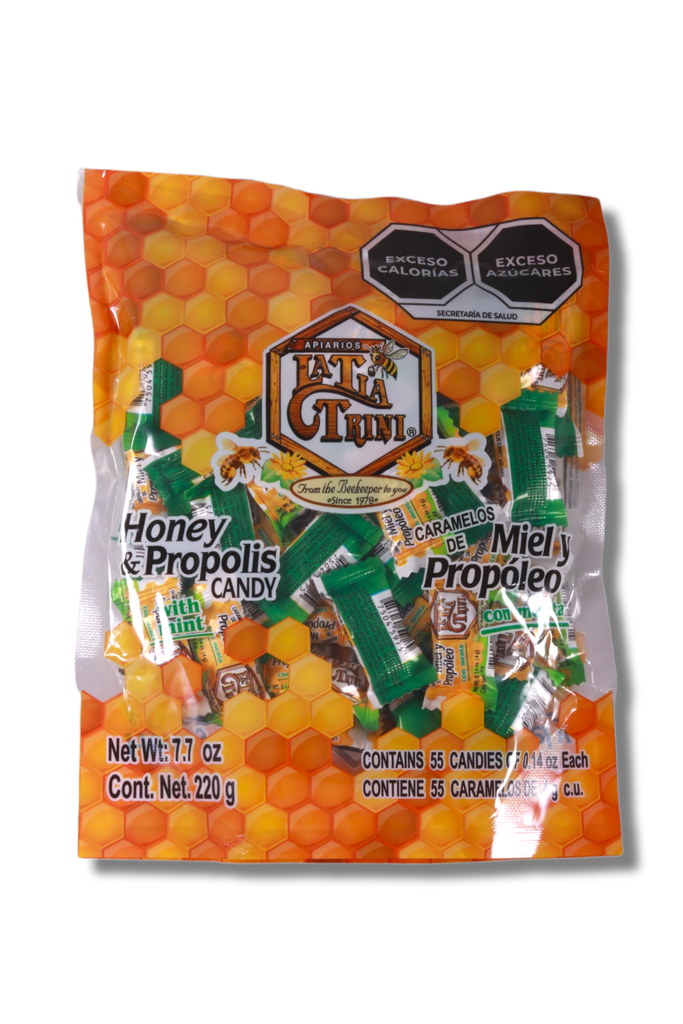 CAARMELOS DE MIEL Y PROPOLEO BOLSA C/55