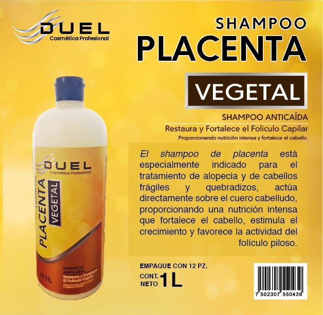 SHAMPOO PLACENTA VEGETAL 1LT