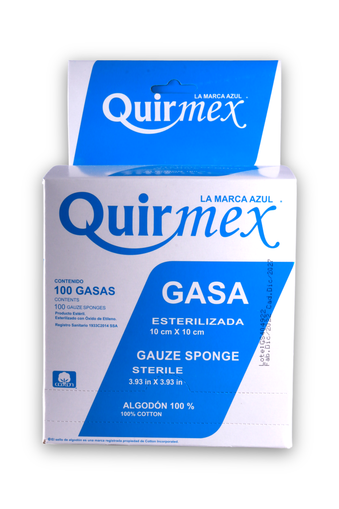 GASA QUIRMEX 10X10 C/100 PIEZAS
