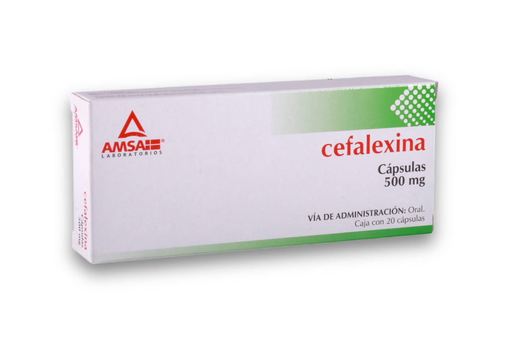 CEFALEXINA 500MG C/20 CAPSULAS AMSA
