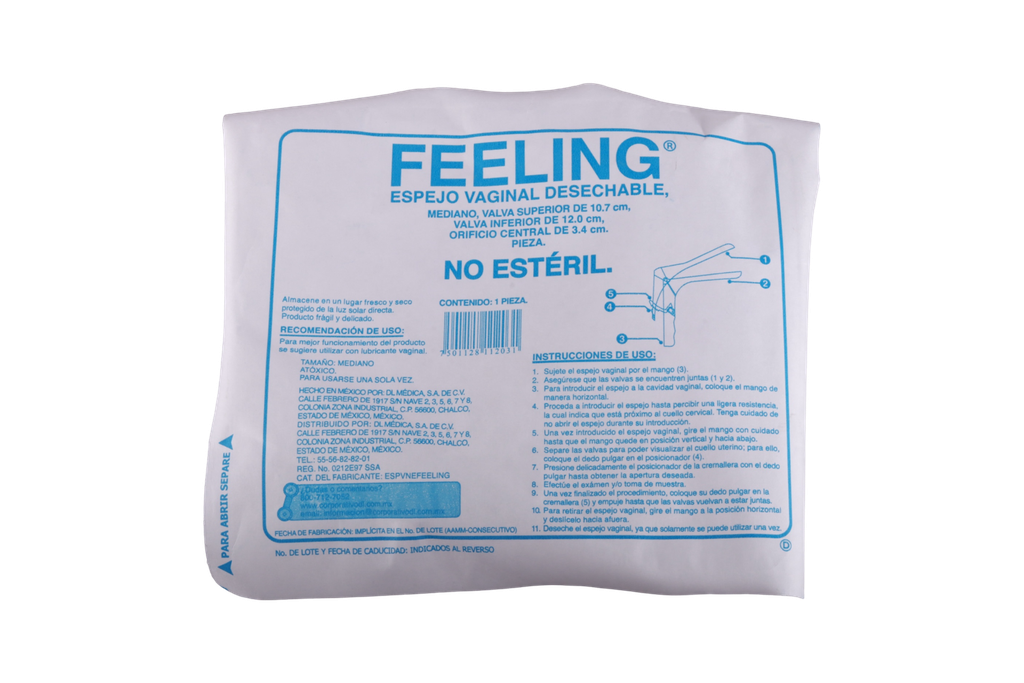 FEELING ESPEJO VAGINAL MEDIANO 1 PIEZA