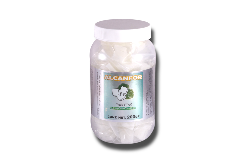 ALCANFOR TABLETAS BOTE 200G