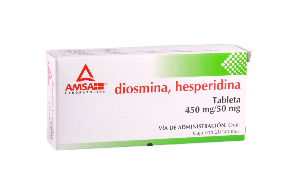 DIOSMINA, HESPERIINA C/20 TABLETAS AMSA